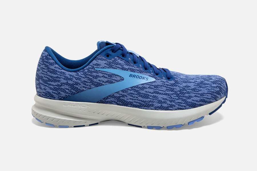Brooks Launch 7 Womens Australia - Road Running Shoes - Blue/Flower (431-RUMOG)